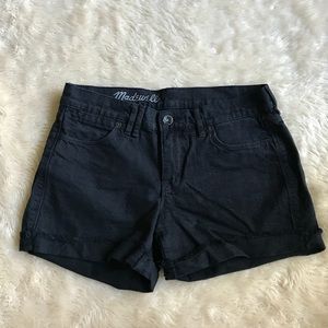 Madewell Black Jean Shorts